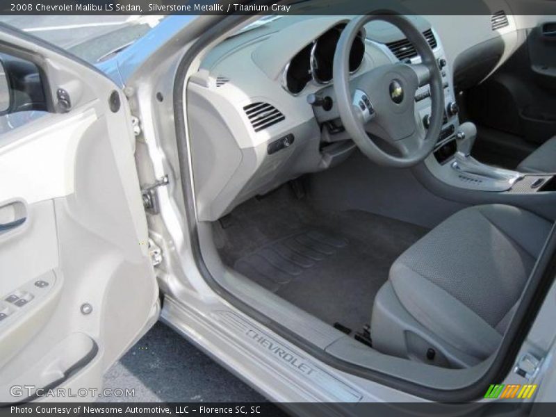 Silverstone Metallic / Titanium Gray 2008 Chevrolet Malibu LS Sedan