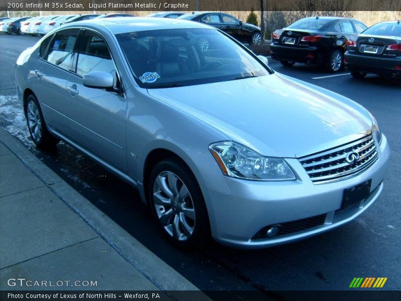 Liquid Platinum Metallic / Graphite 2006 Infiniti M 35x Sedan