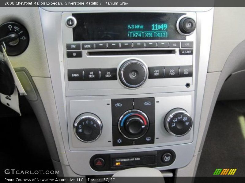 Silverstone Metallic / Titanium Gray 2008 Chevrolet Malibu LS Sedan