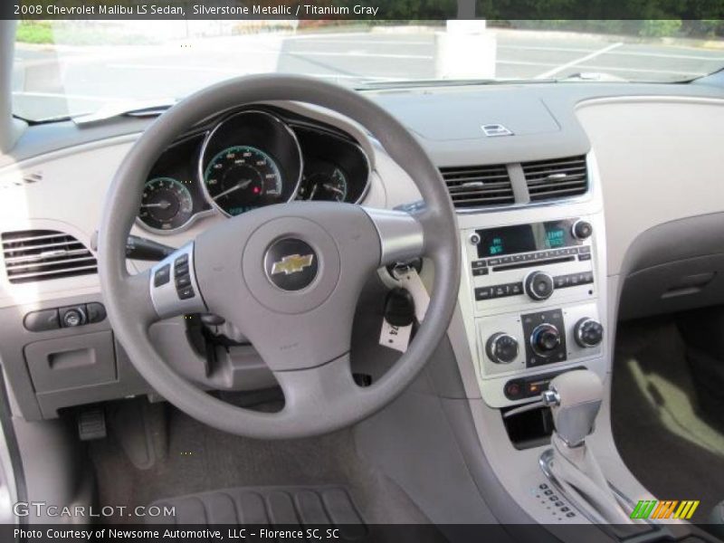 Silverstone Metallic / Titanium Gray 2008 Chevrolet Malibu LS Sedan