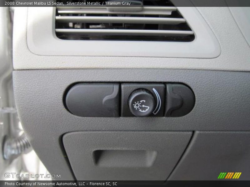 Silverstone Metallic / Titanium Gray 2008 Chevrolet Malibu LS Sedan