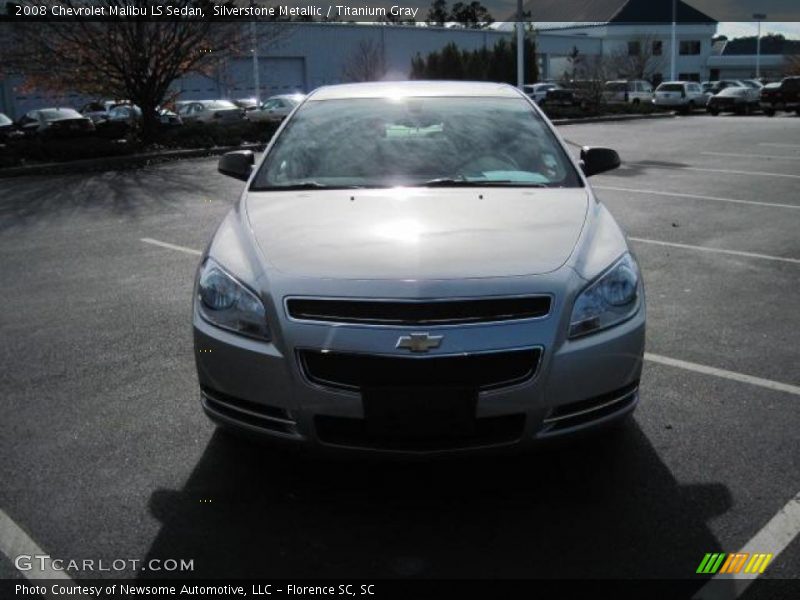 Silverstone Metallic / Titanium Gray 2008 Chevrolet Malibu LS Sedan