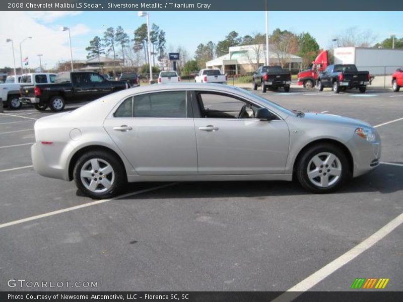 Silverstone Metallic / Titanium Gray 2008 Chevrolet Malibu LS Sedan