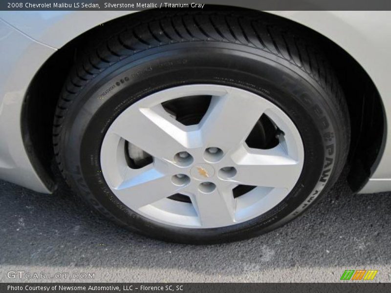Silverstone Metallic / Titanium Gray 2008 Chevrolet Malibu LS Sedan
