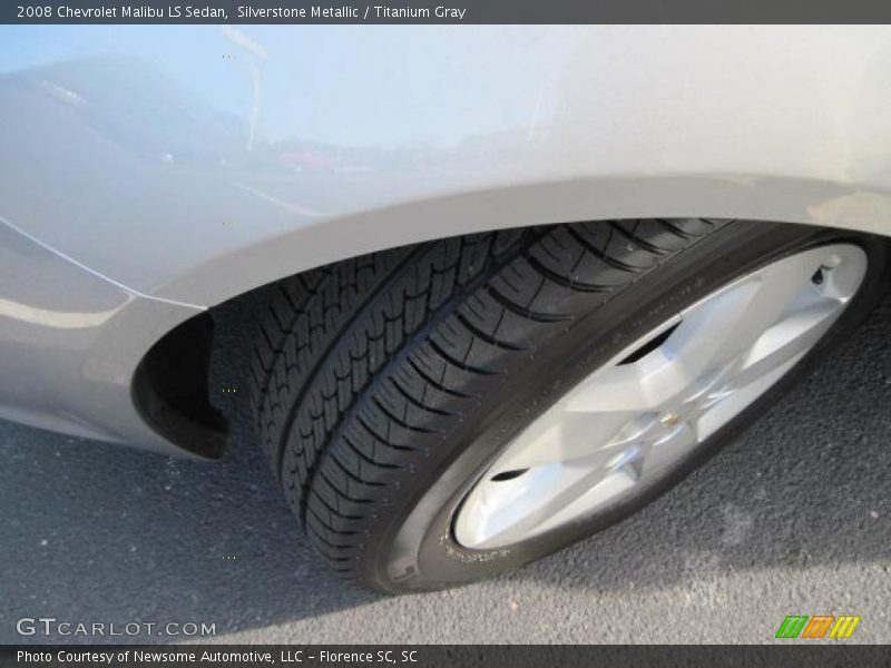 Silverstone Metallic / Titanium Gray 2008 Chevrolet Malibu LS Sedan