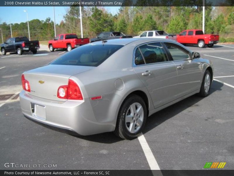 Silverstone Metallic / Titanium Gray 2008 Chevrolet Malibu LS Sedan