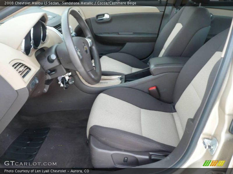 Sandstone Metallic / Cocoa/Cashmere Beige 2008 Chevrolet Malibu LS Sedan