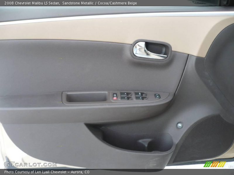 Sandstone Metallic / Cocoa/Cashmere Beige 2008 Chevrolet Malibu LS Sedan