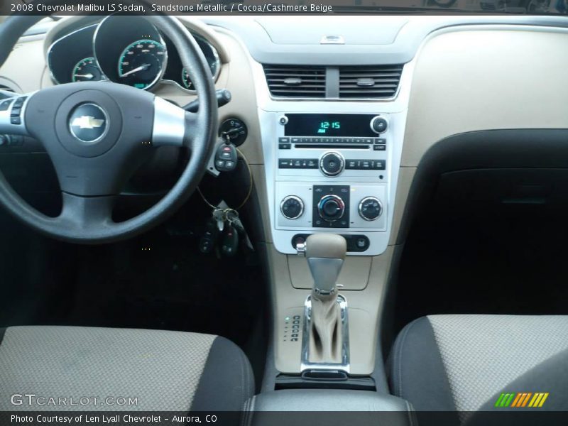 Sandstone Metallic / Cocoa/Cashmere Beige 2008 Chevrolet Malibu LS Sedan
