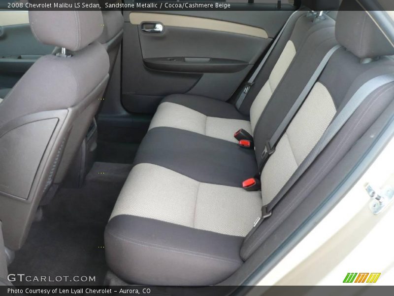 Sandstone Metallic / Cocoa/Cashmere Beige 2008 Chevrolet Malibu LS Sedan