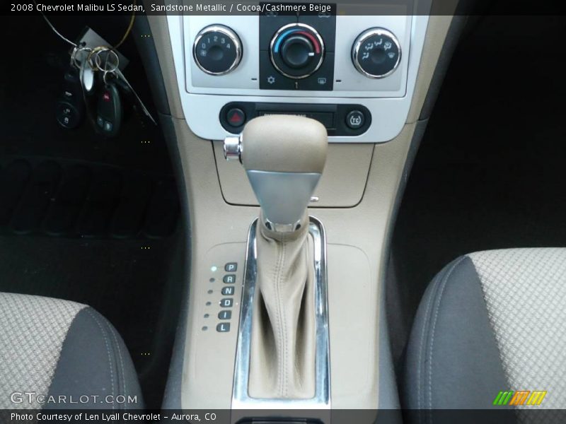 Sandstone Metallic / Cocoa/Cashmere Beige 2008 Chevrolet Malibu LS Sedan