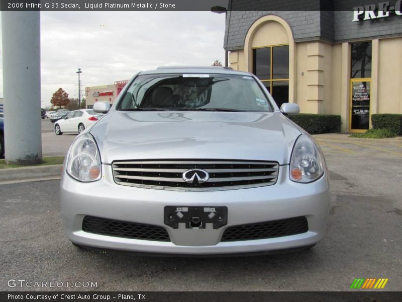 Liquid Platinum Metallic / Stone 2006 Infiniti G 35 Sedan
