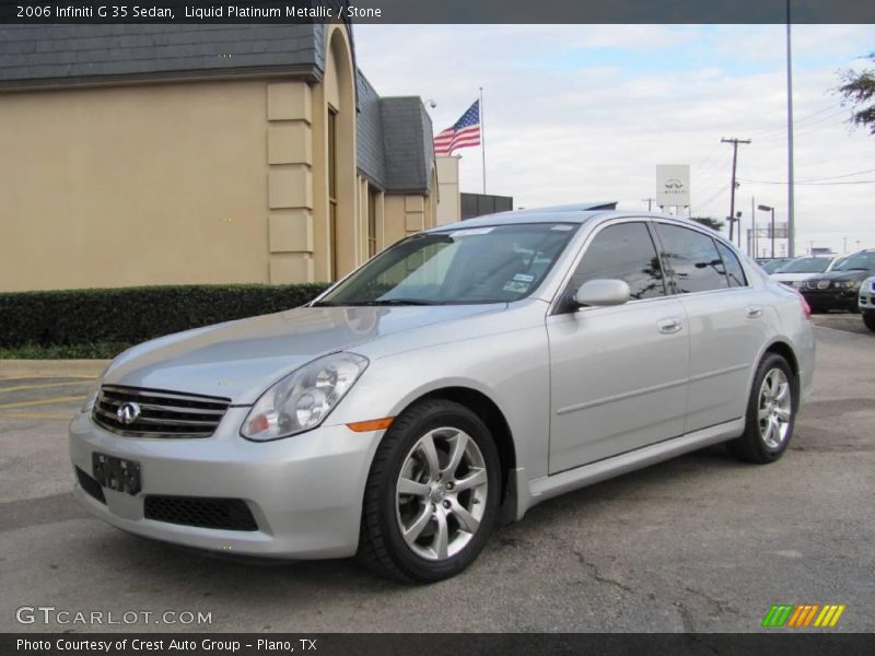 Liquid Platinum Metallic / Stone 2006 Infiniti G 35 Sedan