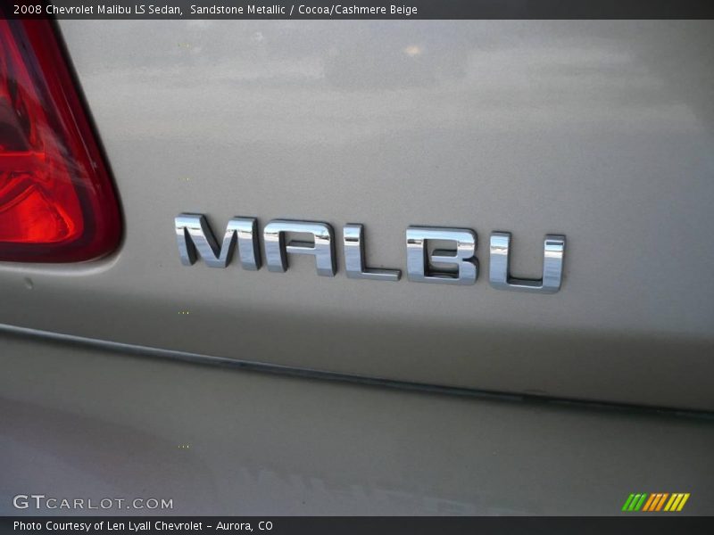 Sandstone Metallic / Cocoa/Cashmere Beige 2008 Chevrolet Malibu LS Sedan