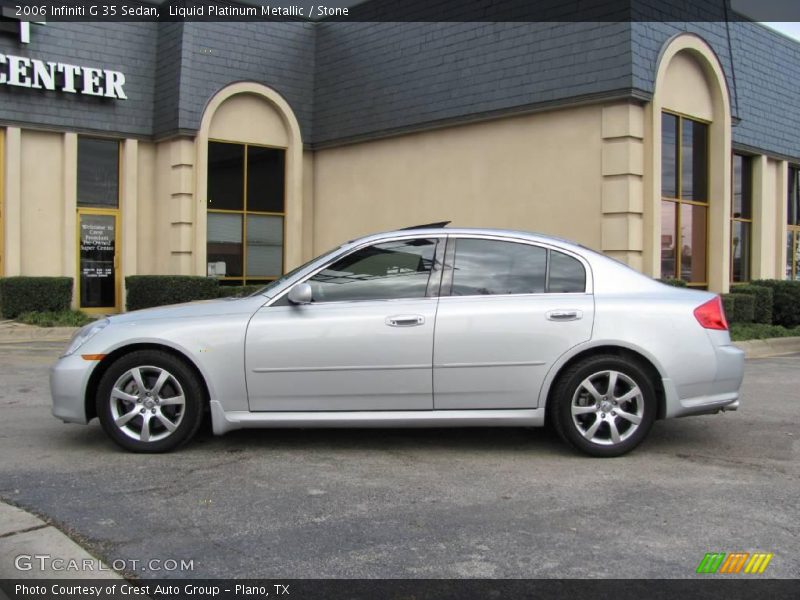 Liquid Platinum Metallic / Stone 2006 Infiniti G 35 Sedan