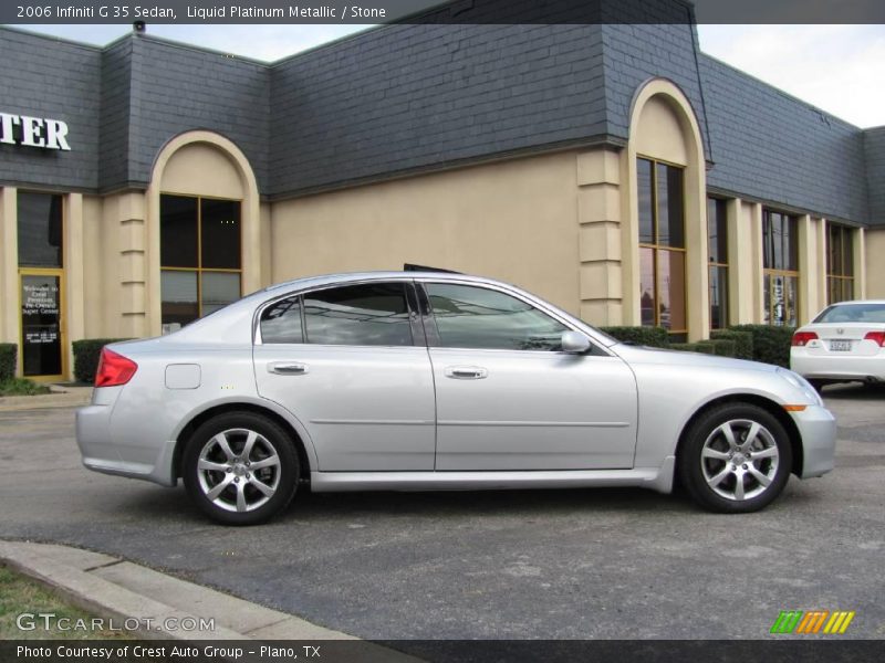 Liquid Platinum Metallic / Stone 2006 Infiniti G 35 Sedan