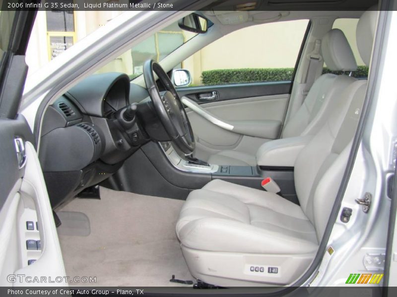 Liquid Platinum Metallic / Stone 2006 Infiniti G 35 Sedan