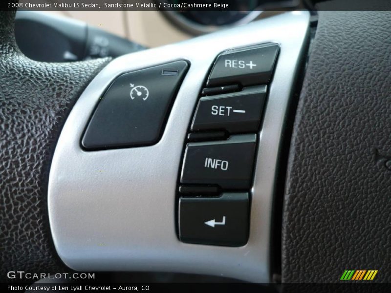 Sandstone Metallic / Cocoa/Cashmere Beige 2008 Chevrolet Malibu LS Sedan