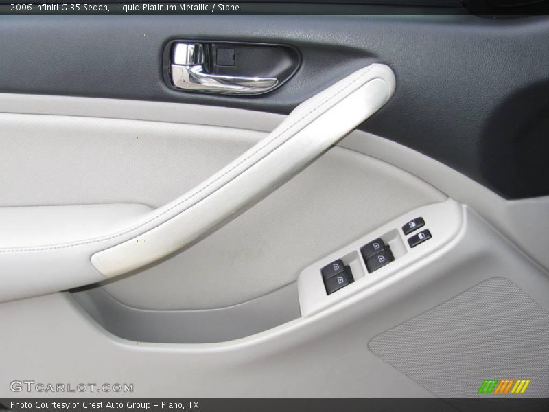 Liquid Platinum Metallic / Stone 2006 Infiniti G 35 Sedan