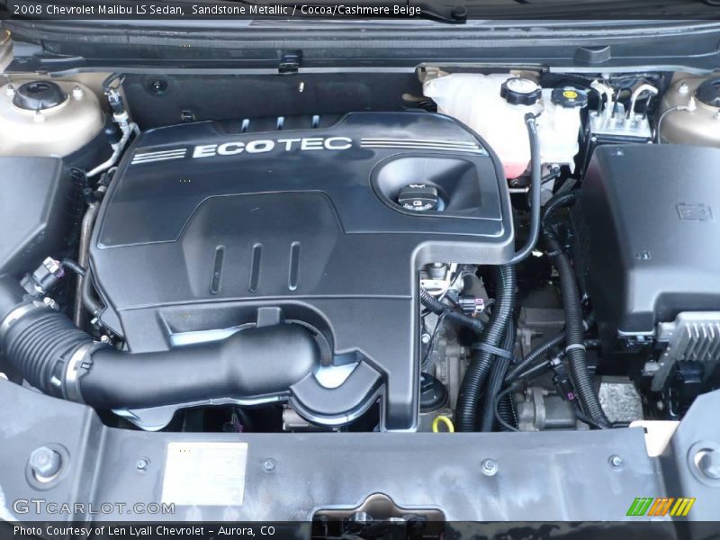Sandstone Metallic / Cocoa/Cashmere Beige 2008 Chevrolet Malibu LS Sedan