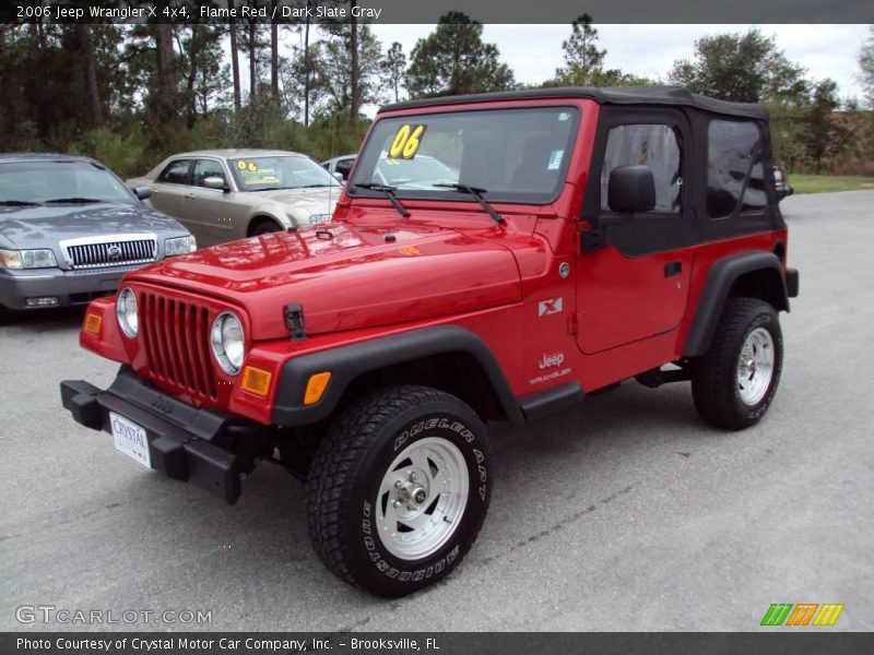 Flame Red / Dark Slate Gray 2006 Jeep Wrangler X 4x4