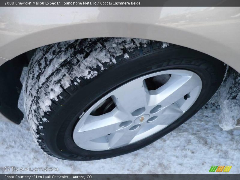 Sandstone Metallic / Cocoa/Cashmere Beige 2008 Chevrolet Malibu LS Sedan