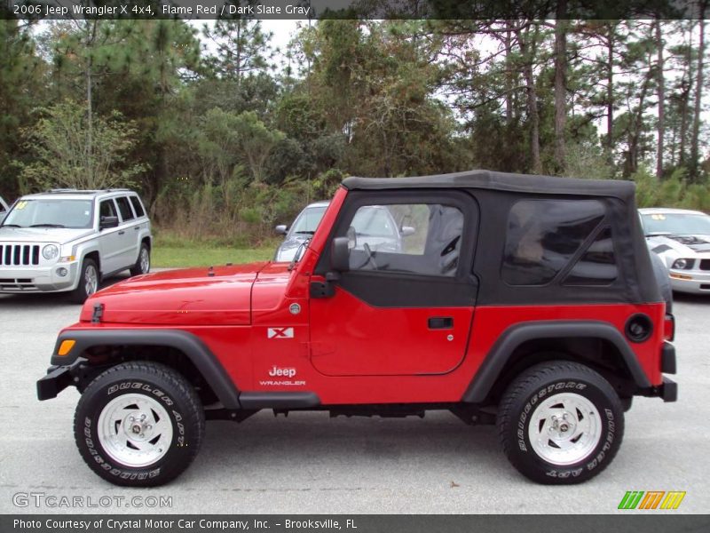 Flame Red / Dark Slate Gray 2006 Jeep Wrangler X 4x4
