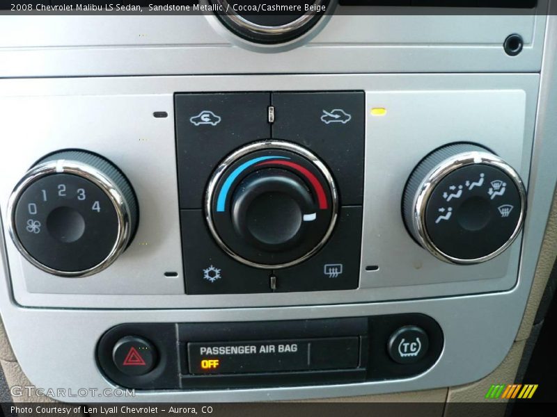 Sandstone Metallic / Cocoa/Cashmere Beige 2008 Chevrolet Malibu LS Sedan