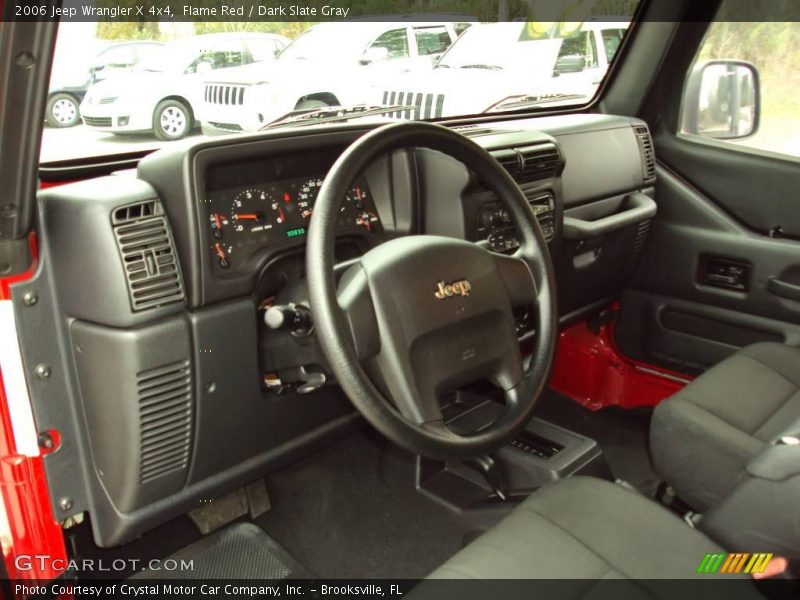 Flame Red / Dark Slate Gray 2006 Jeep Wrangler X 4x4