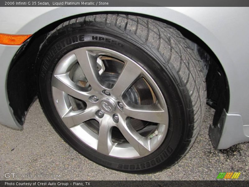 Liquid Platinum Metallic / Stone 2006 Infiniti G 35 Sedan