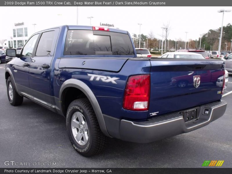 Deep Water Blue Pearl / Dark Slate/Medium Graystone 2009 Dodge Ram 1500 TRX Crew Cab