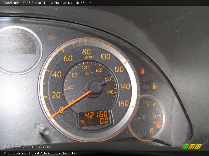 Liquid Platinum Metallic / Stone 2006 Infiniti G 35 Sedan
