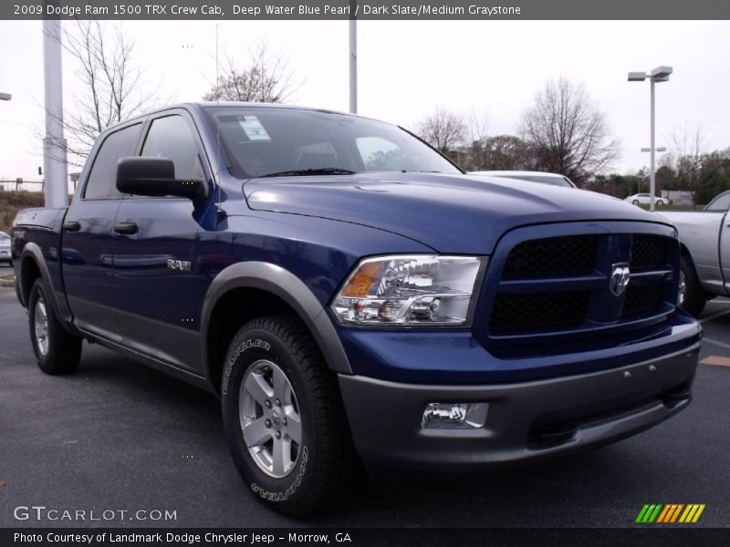 Deep Water Blue Pearl / Dark Slate/Medium Graystone 2009 Dodge Ram 1500 TRX Crew Cab