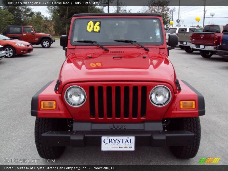 Flame Red / Dark Slate Gray 2006 Jeep Wrangler X 4x4