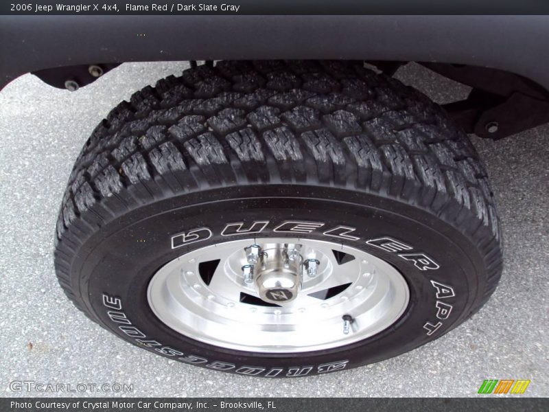 Flame Red / Dark Slate Gray 2006 Jeep Wrangler X 4x4