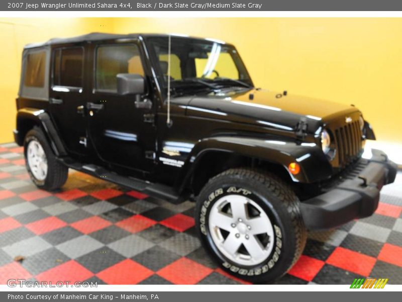Black / Dark Slate Gray/Medium Slate Gray 2007 Jeep Wrangler Unlimited Sahara 4x4