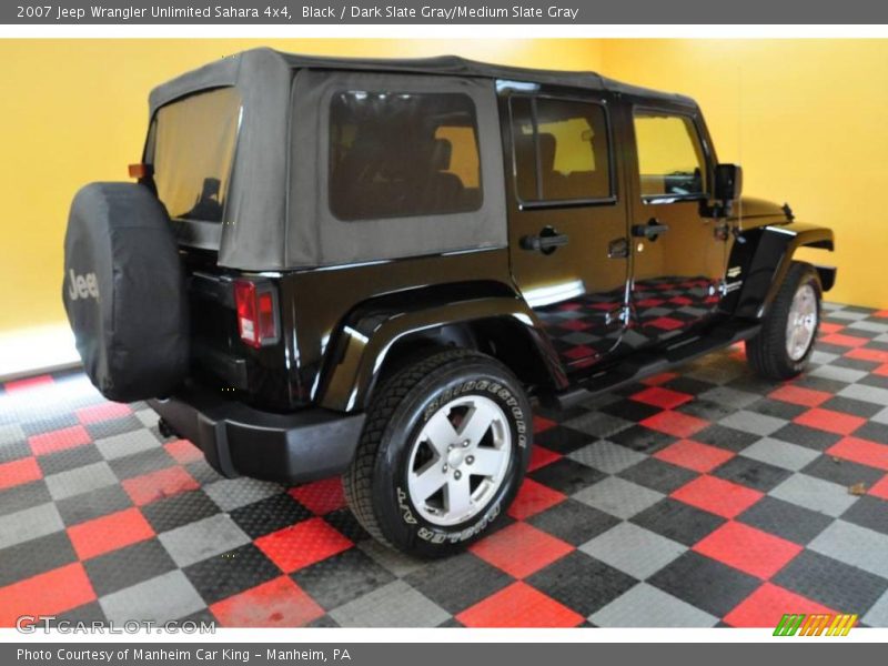 Black / Dark Slate Gray/Medium Slate Gray 2007 Jeep Wrangler Unlimited Sahara 4x4