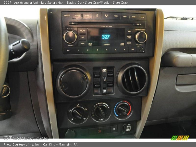 Black / Dark Slate Gray/Medium Slate Gray 2007 Jeep Wrangler Unlimited Sahara 4x4