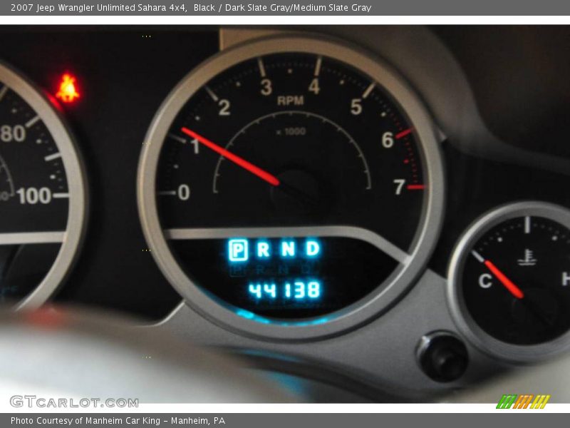 Black / Dark Slate Gray/Medium Slate Gray 2007 Jeep Wrangler Unlimited Sahara 4x4