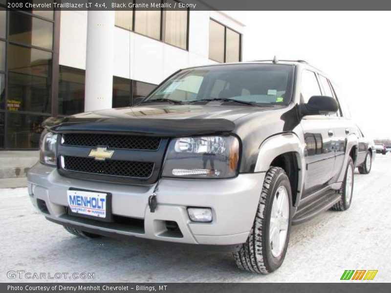 Black Granite Metallic / Ebony 2008 Chevrolet TrailBlazer LT 4x4