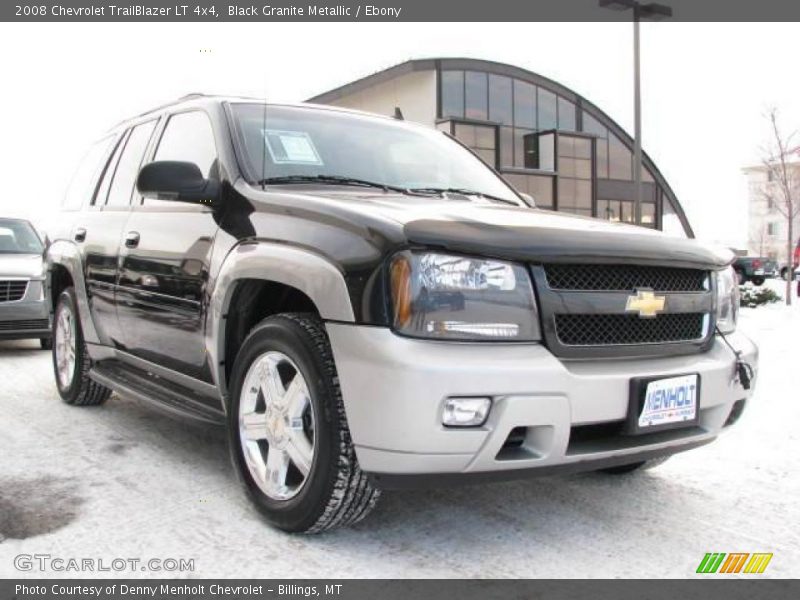 Black Granite Metallic / Ebony 2008 Chevrolet TrailBlazer LT 4x4