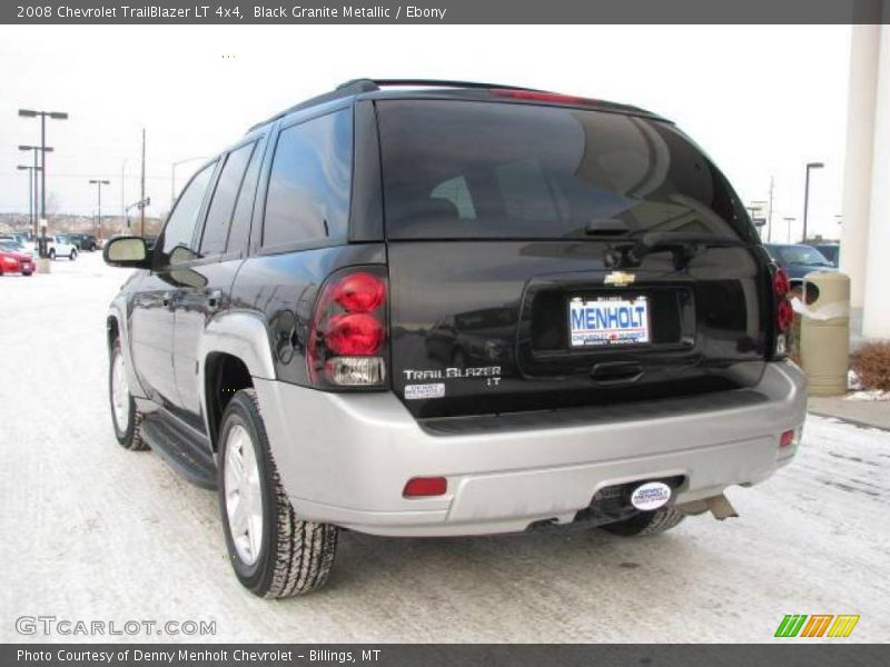 Black Granite Metallic / Ebony 2008 Chevrolet TrailBlazer LT 4x4
