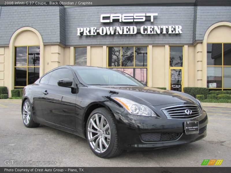 Black Obsidian / Graphite 2008 Infiniti G 37 Coupe