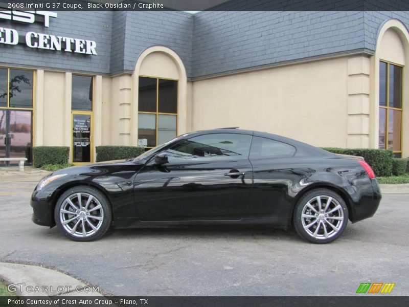 Black Obsidian / Graphite 2008 Infiniti G 37 Coupe