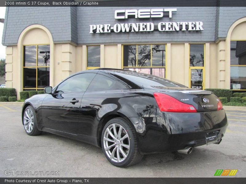 Black Obsidian / Graphite 2008 Infiniti G 37 Coupe