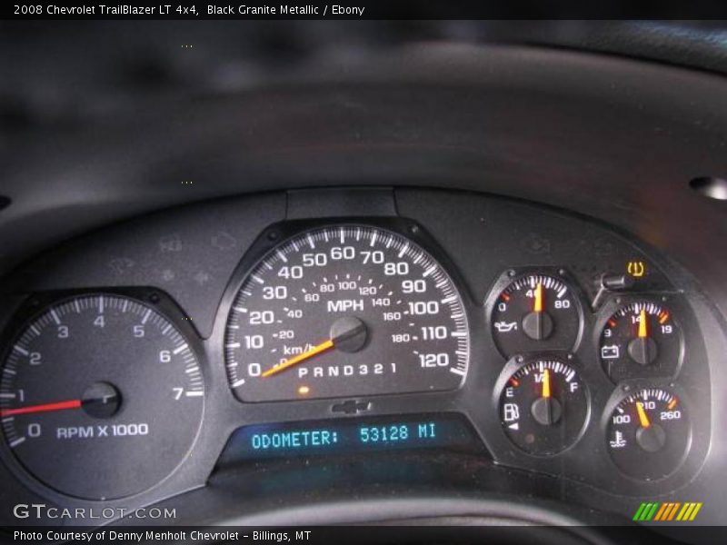 Black Granite Metallic / Ebony 2008 Chevrolet TrailBlazer LT 4x4