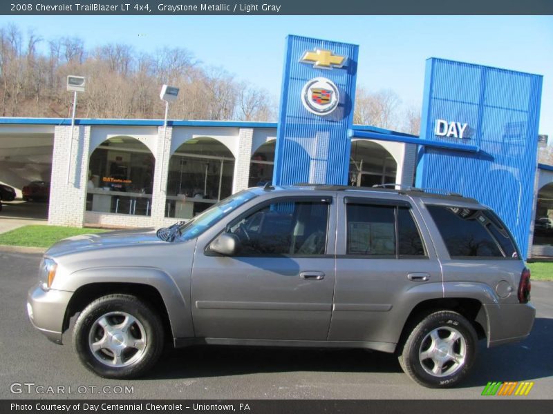 Graystone Metallic / Light Gray 2008 Chevrolet TrailBlazer LT 4x4