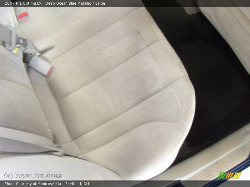 Deep Ocean Blue Metallic / Beige 2007 Kia Optima LX