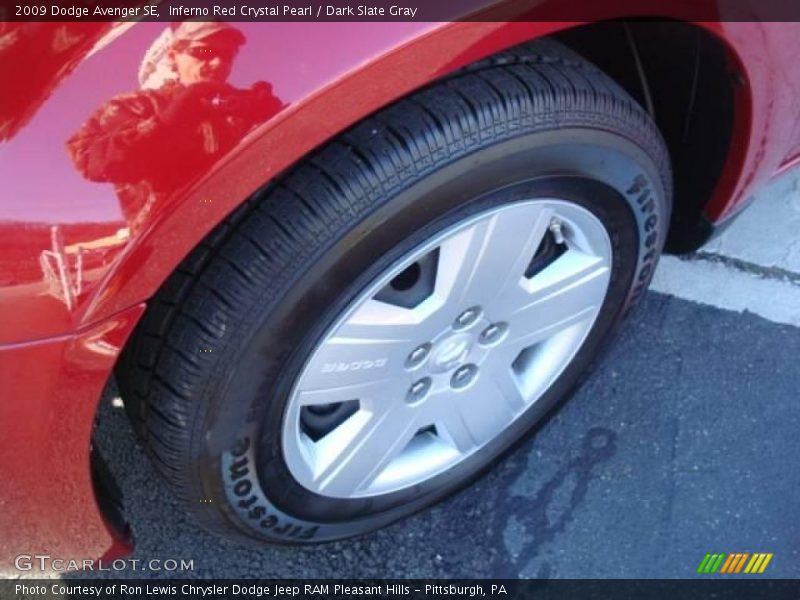 Inferno Red Crystal Pearl / Dark Slate Gray 2009 Dodge Avenger SE