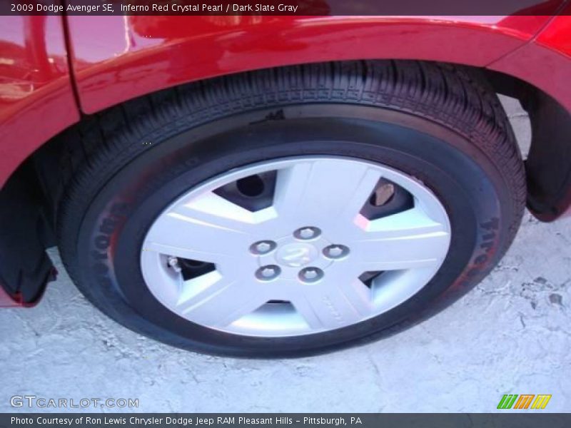 Inferno Red Crystal Pearl / Dark Slate Gray 2009 Dodge Avenger SE
